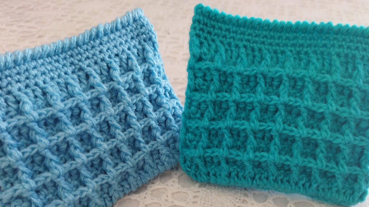 How to Crochet The Waffle Stitch