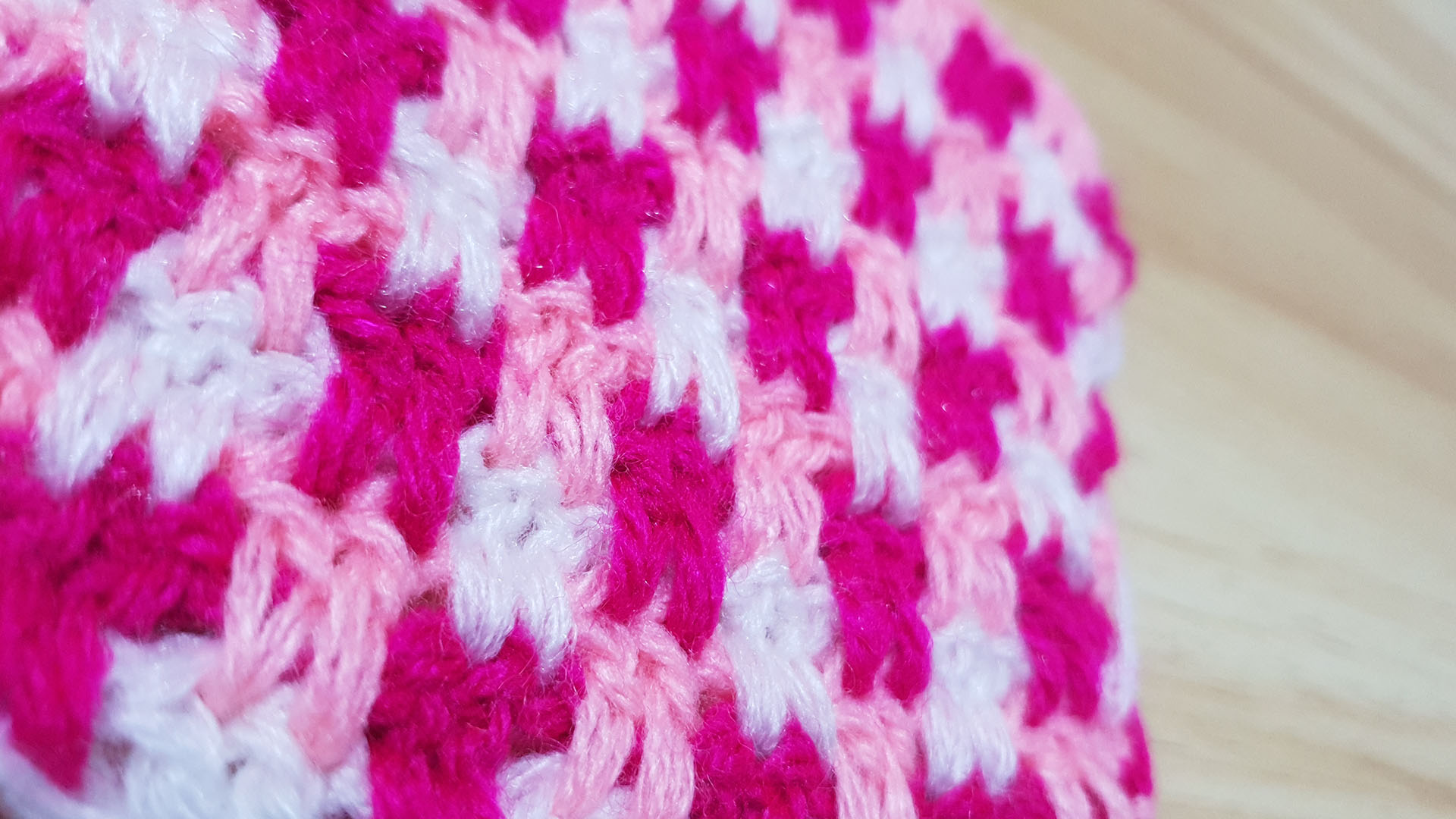How to crochet mini check plaid stitch
