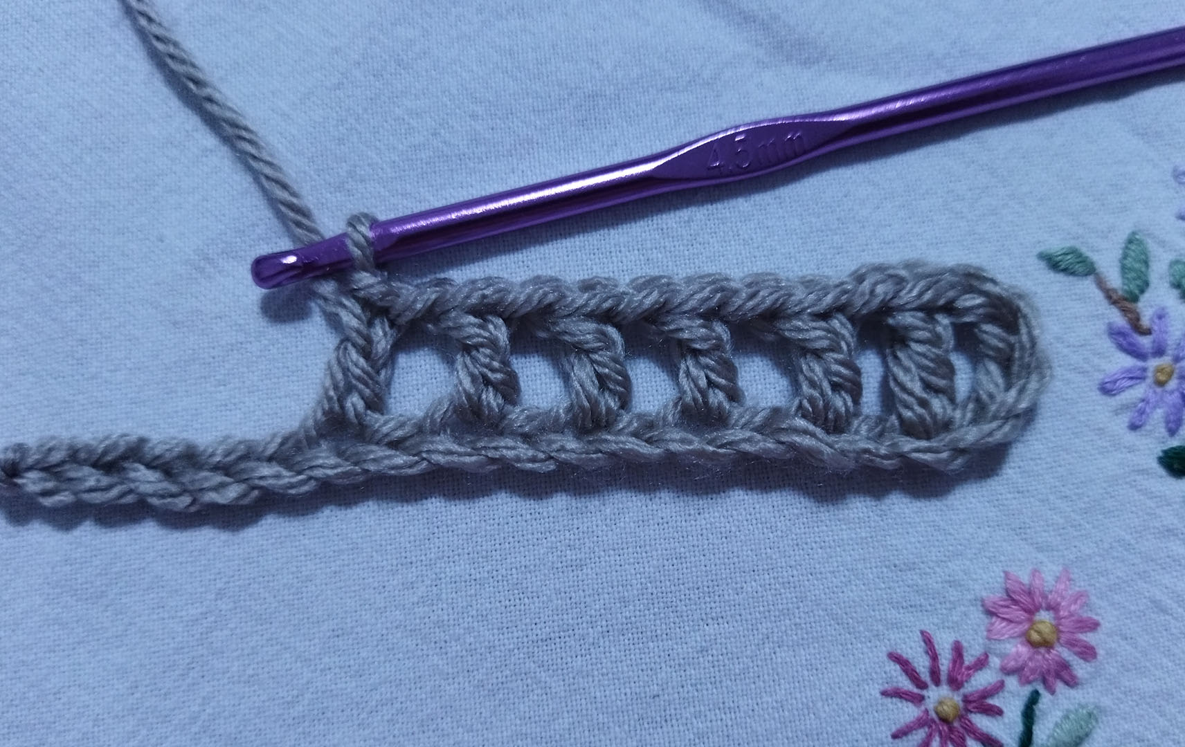 How to Make Double Crochet two Together Mesh Stitch Hand Crafts Ideas