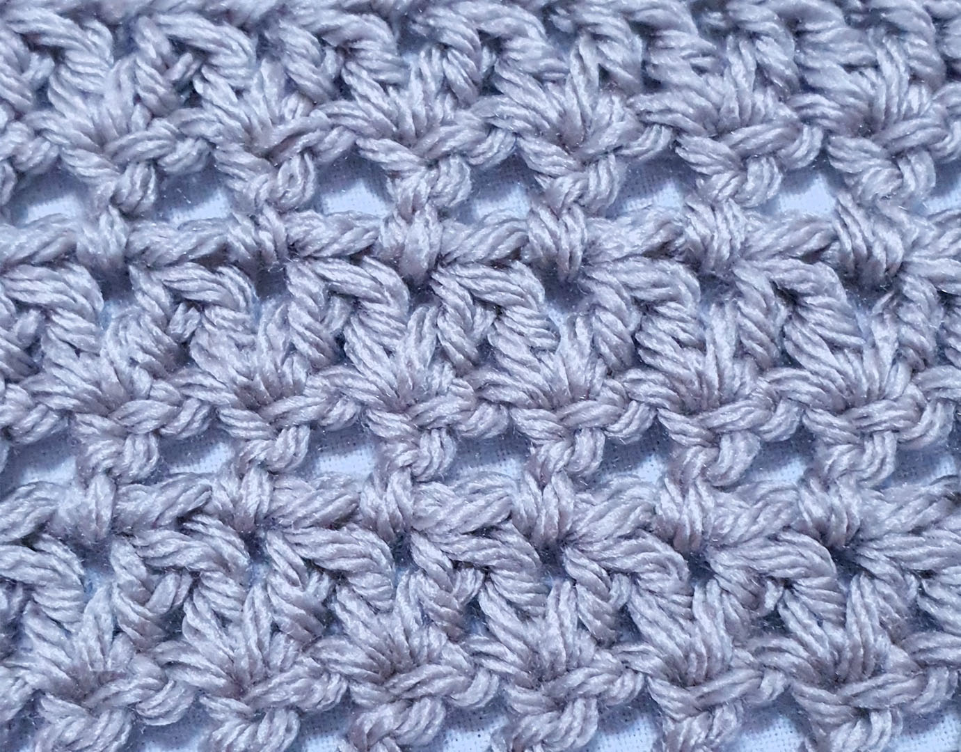 How to Make Double Crochet two Together Mesh Stitch