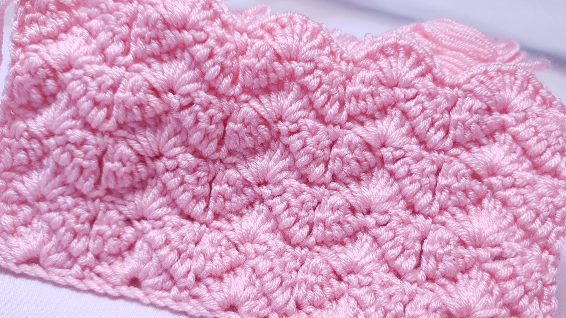 How to crochet the shell and bow stitch